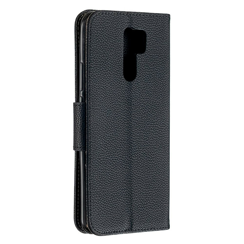 Xiaomi Redmi 9 Litschi Tasche Oblique Klappe