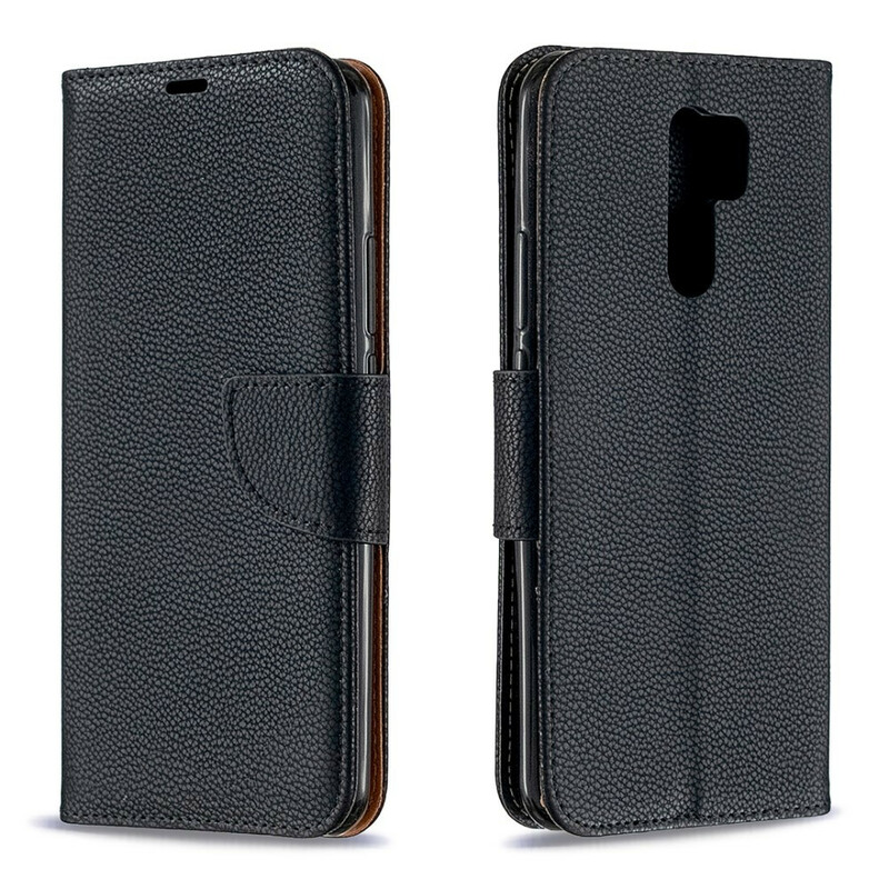 Xiaomi Redmi 9 Litschi Tasche Oblique Klappe