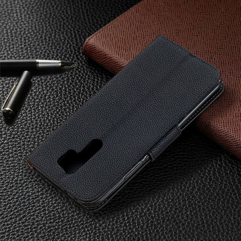 Xiaomi Redmi 9 Litschi Tasche Oblique Klappe