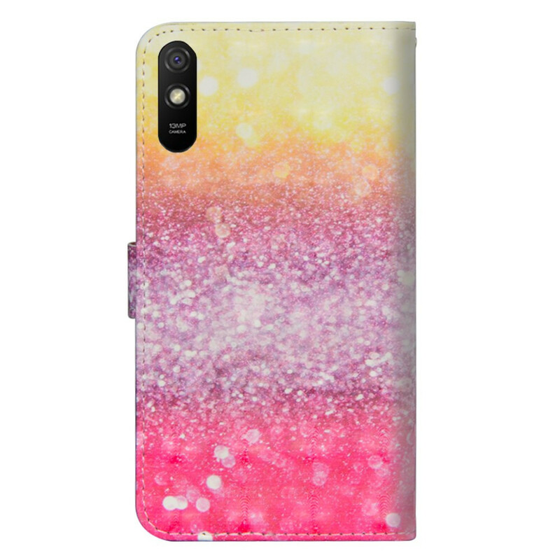 Xiaomi Redmi 9A Gradient Glitter Magenta Tasche