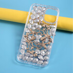 iPhone 12 Pro Max Silikon- und Strass-Cover