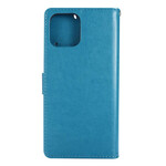 iPhone 12 Pro Max Hülle Schmetterlinge und Blumen Lanyard