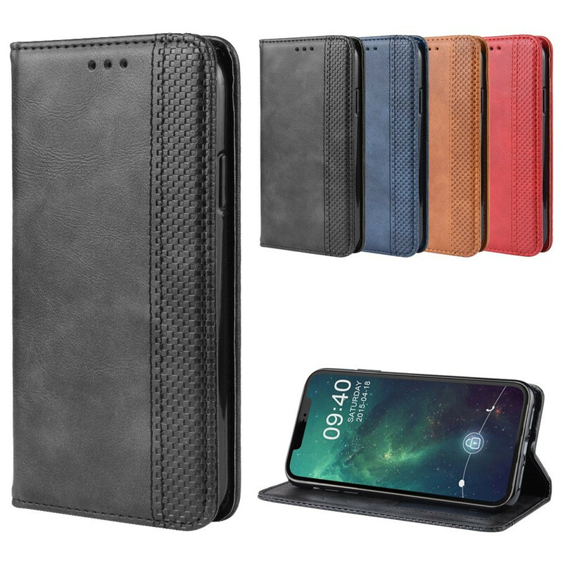 Flip Cover iPhone 12 Pro Max Vintage Styled Leather Effect