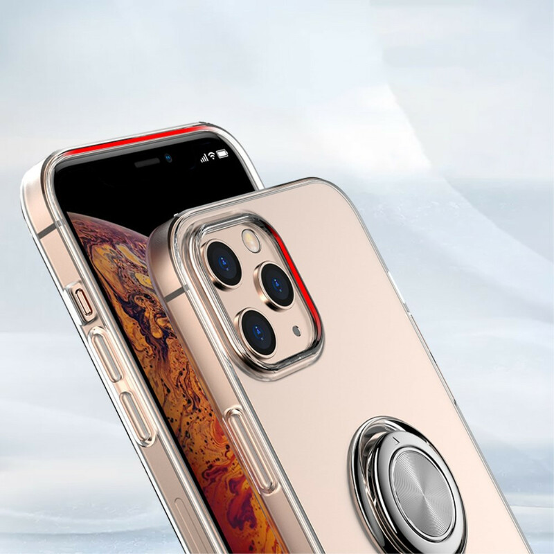 Transparentes iPhone 12 Pro Max Cover mit Ringhalter