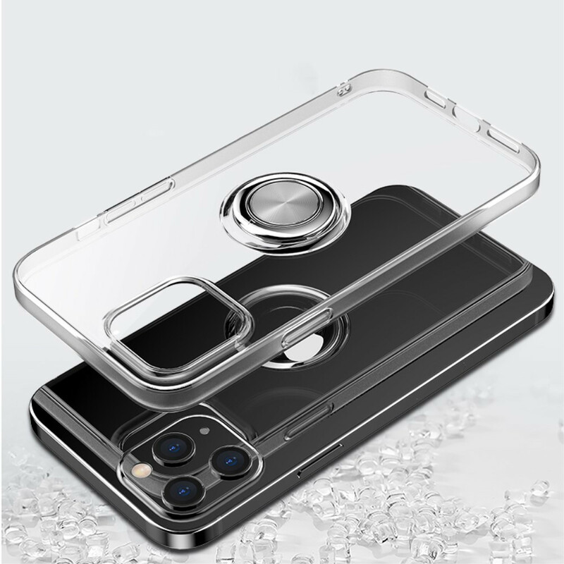 Transparentes iPhone 12 Pro Max Cover mit Ringhalter
