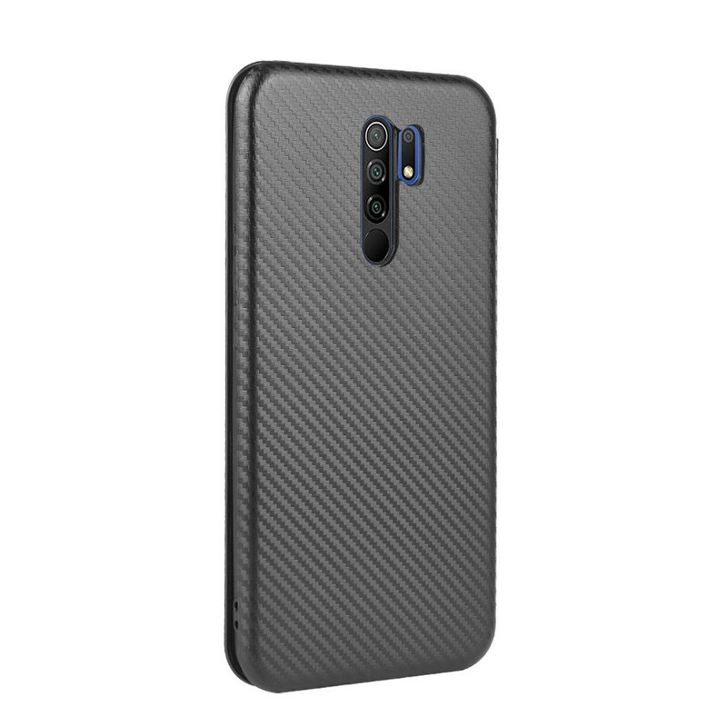 Flip Cover Xiaomi Redmi 9 Silikon Carbon Farbig