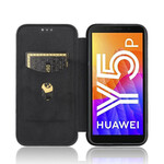 Flip Cover Huawei Y5p Kohlefaser