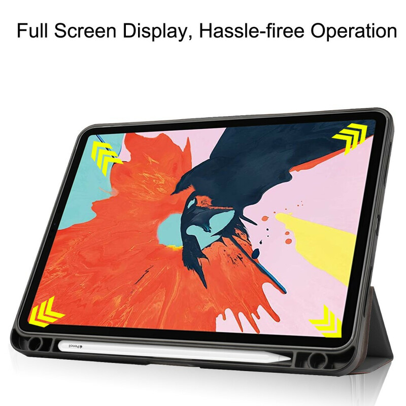Smart Case iPad Air 10.9" (2020) Style Leder Litschi Stifthalter