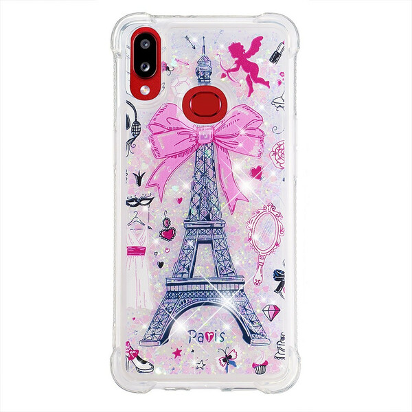 Samsung Galaxy A10s Cover Der Eiffelturm Glitzer