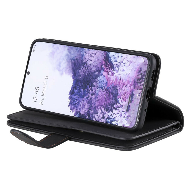 Hülle Samsung Galaxy S20 Plus Verstärkte Konturen Reißverschlusstasche