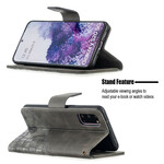 Samsung Galaxy S20 Hülle mit Krokodilhaut-Effekt Klassisch