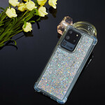 Samsung Galaxy S20 Plus Glitter Cover Verstärkte Coins