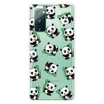 Samsung Galaxy S20 FE Cover Kleine Pandas