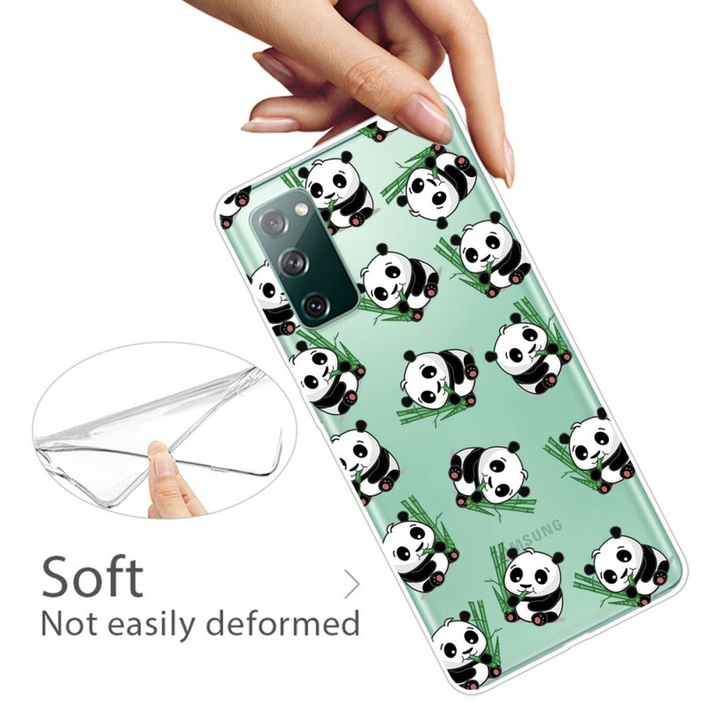 Samsung Galaxy S20 FE Cover Kleine Pandas