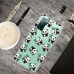 Samsung Galaxy S20 FE Cover Kleine Pandas