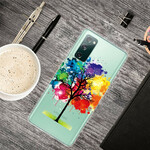 Samsung Galaxy S20 FE Cover Transparent Aquarell Baum