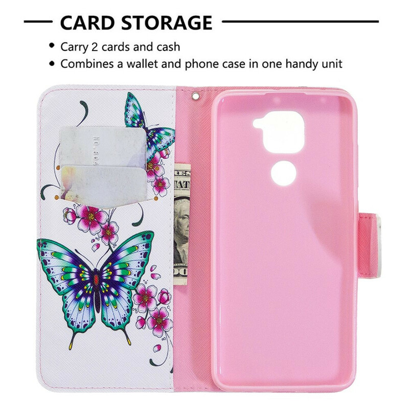 Xiaomi Redmi Note 9 Hülle Wunderbare Schmetterlinge
