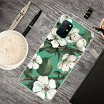 OnePlus 8T Cover Weiße Blumen Gemalt