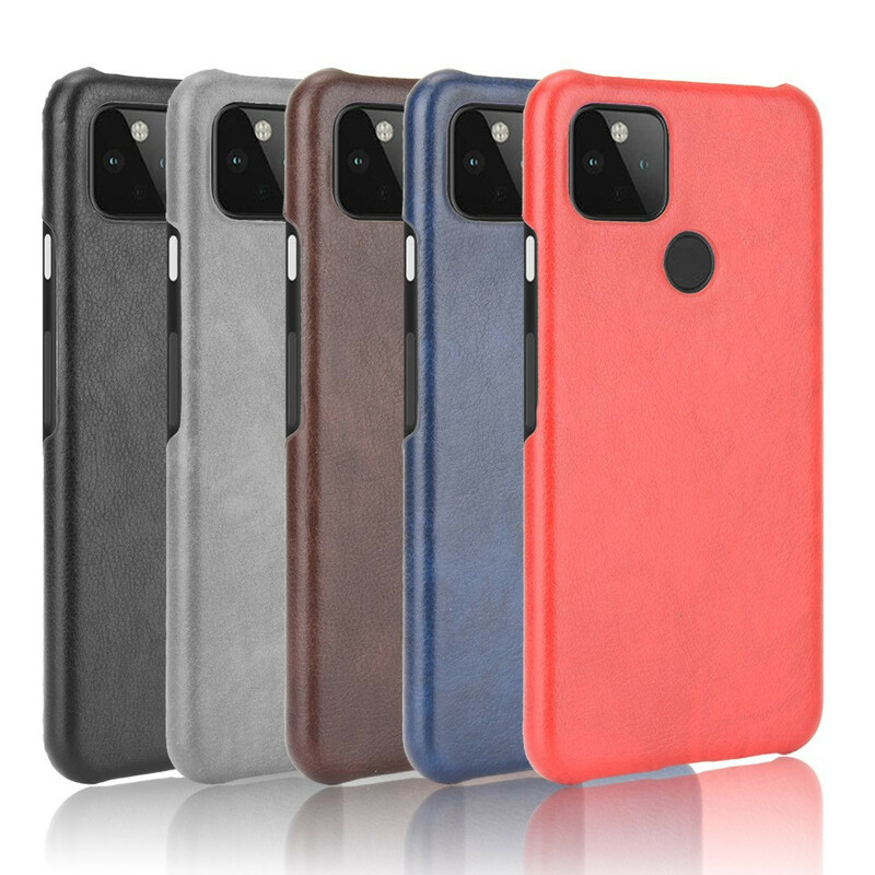 Google Pixel 5 Cover mit Lederoptik Litschi Performance