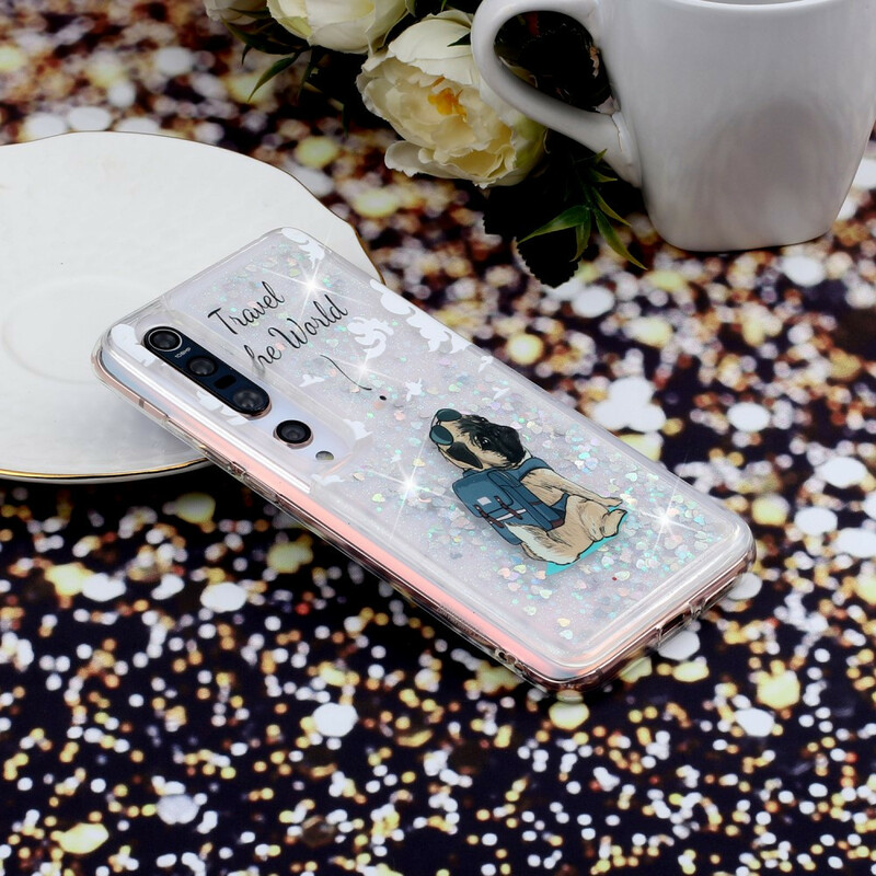 Xiaomi Mi 10 / 10 Pro Cover Hund Glitter