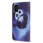 Samsung Galaxy A51 Panda Space Tasche mit Riemen