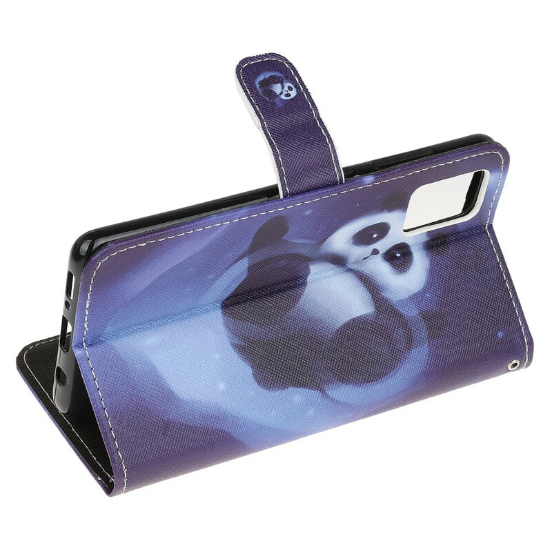 Samsung Galaxy A51 Panda Space Tasche mit Riemen