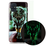 Samsung Galaxy A51 Series Wolf Cover Fluoreszierend