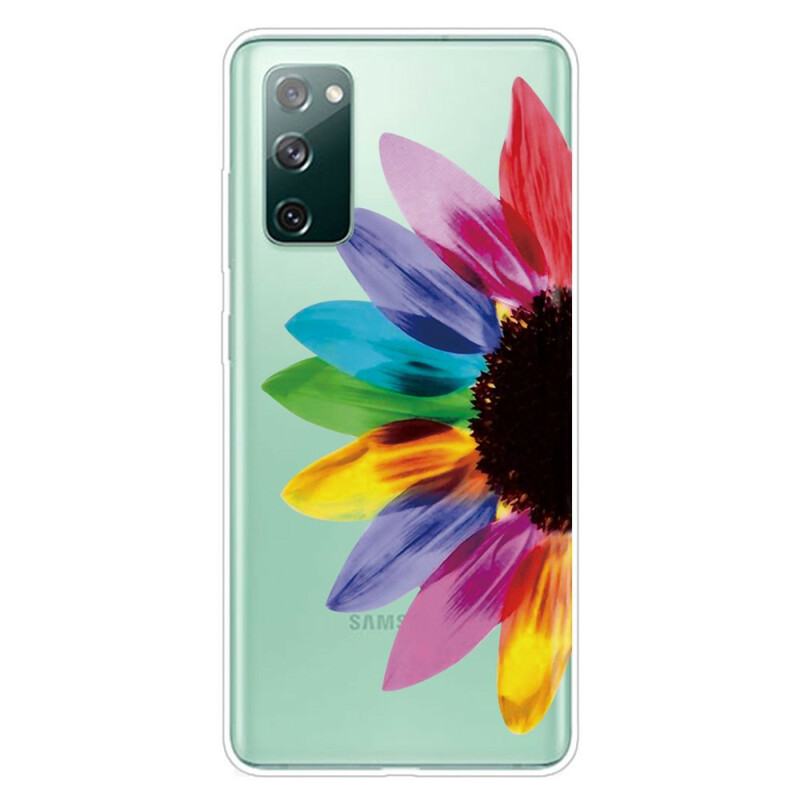 Samsung Galaxy S20 FE Cover Farbige Blume