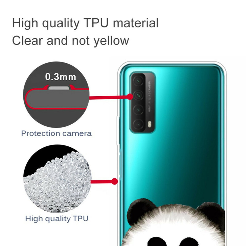 Huawei P Smart 2021 Transparent Panda Cover