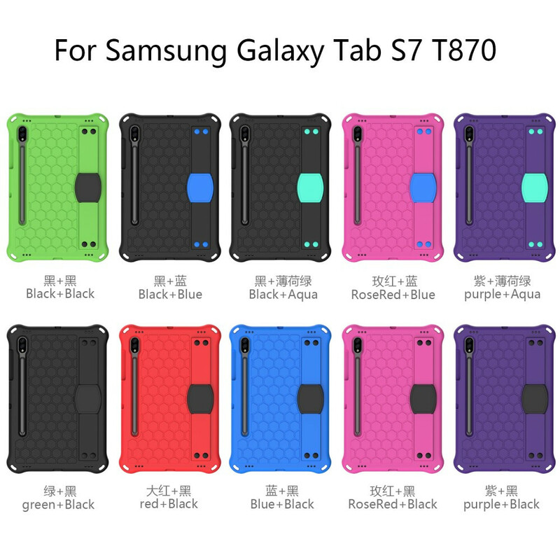 Samsung Galaxy Tab S8 / Tab S7 EVA-Schutzhülle mit Halterung und  Schultergurt - Dealy
