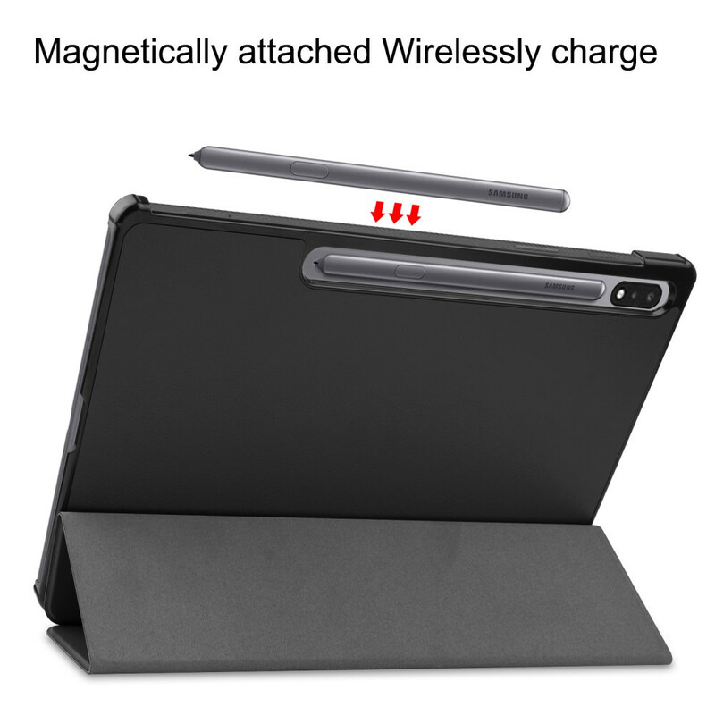 Smart Case Samsung Galaxy Tab S7 Plus Tri Fold Stifthalter Smart Case Samsung Galaxy Tab S7 Plus Tri Fold Stifthalter