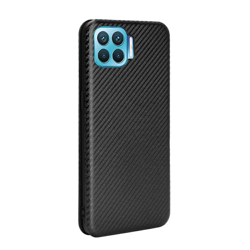 Flip Cover Realme 7 Pro Silikon Carbon Farbig