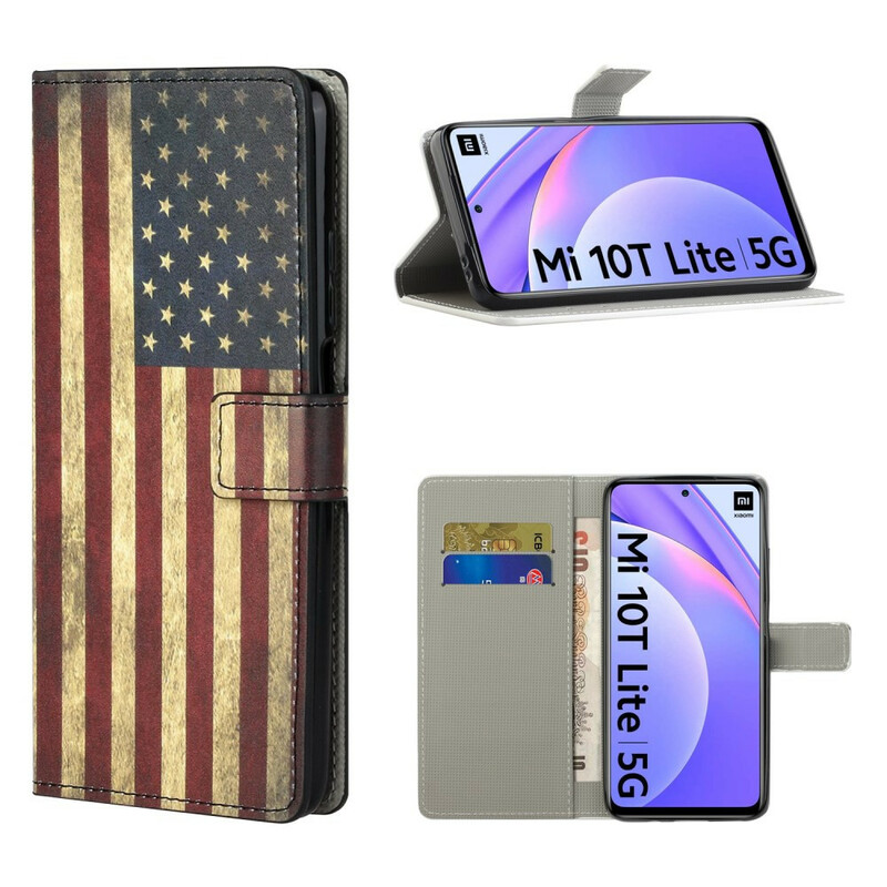 Xiaomi Mi 10T Lite Hülle Amerikanische Flagge