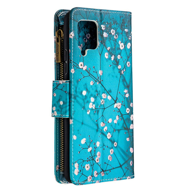 Samsung Galaxy A42 5G Tasche mit Reißverschluss Baum Samsung Galaxy A42 5G Tasche mit Reißverschluss Baum