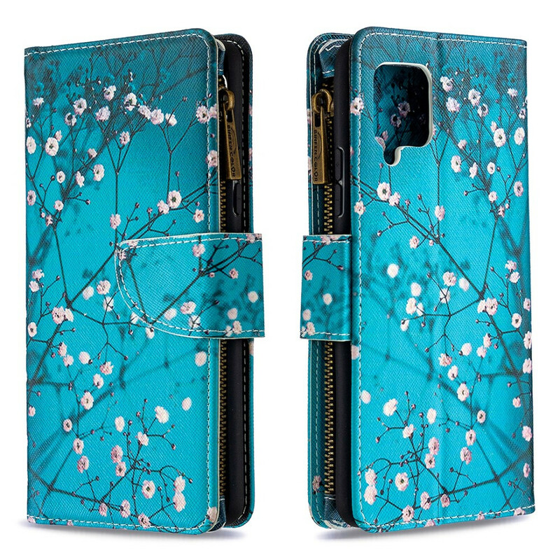 Samsung Galaxy A42 5G Tasche mit Reißverschluss Baum Samsung Galaxy A42 5G Tasche mit Reißverschluss Baum
