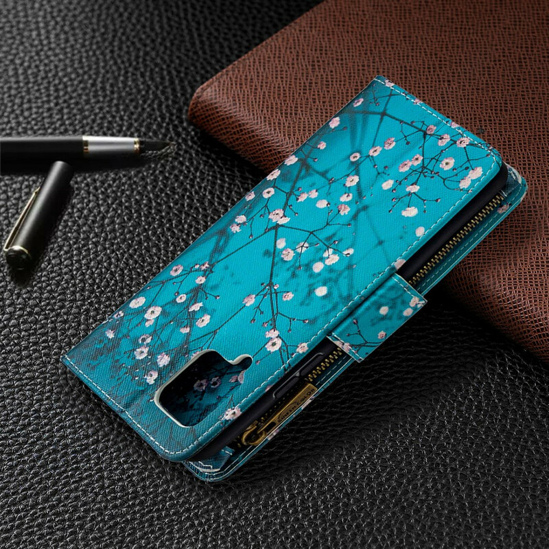 Samsung Galaxy A42 5G Tasche mit Reißverschluss Baum Samsung Galaxy A42 5G Tasche mit Reißverschluss Baum