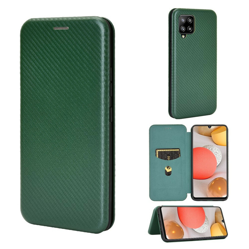 Flip Cover Samsung Galaxy A42 5G Kohlefaser