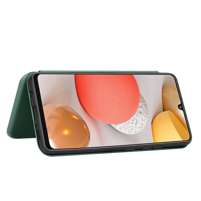 Flip Cover Samsung Galaxy A42 5G Kohlefaser