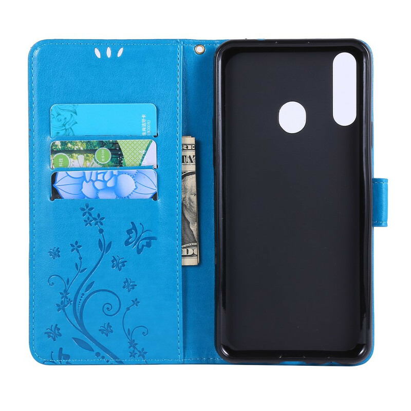 Samsung Galaxy A20s Hülle Schmetterlinge und Blumen Samsung Galaxy A20s Hülle Schmetterlinge und Blumen