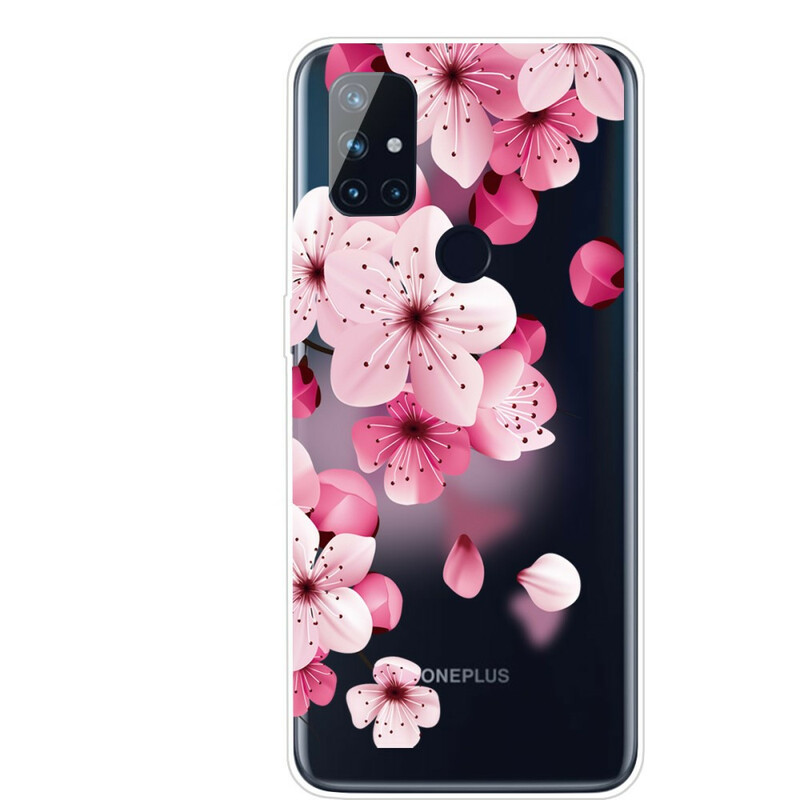 Cover OnePlus Nord N100 Kleine rosa Blümchen