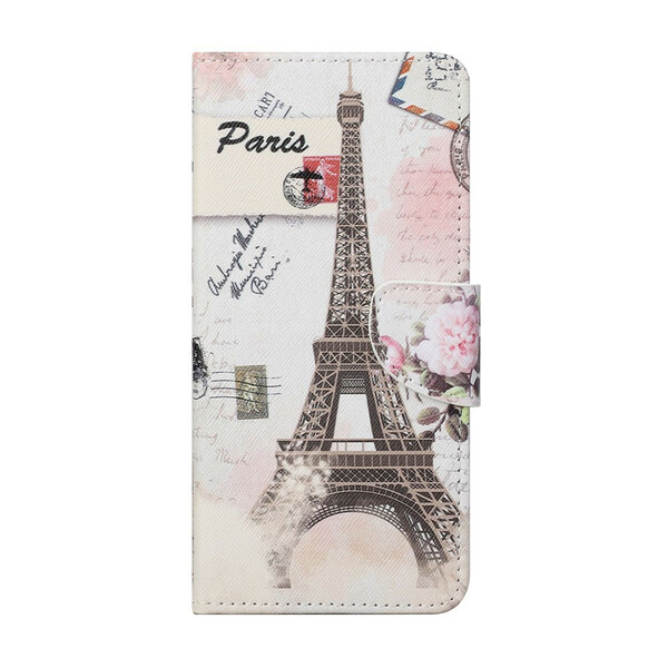 Huawei P Smart 2021 Eiffelturm Retro Tasche