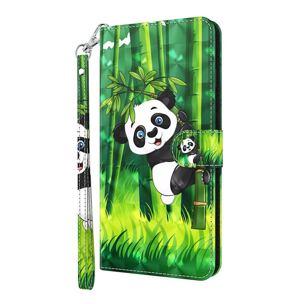 Huawei P Smart 2021 Hülle Panda und Bambus