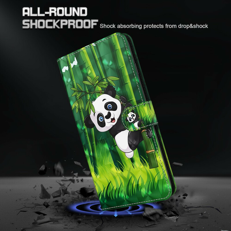 Huawei P Smart 2021 Hülle Panda und Bambus