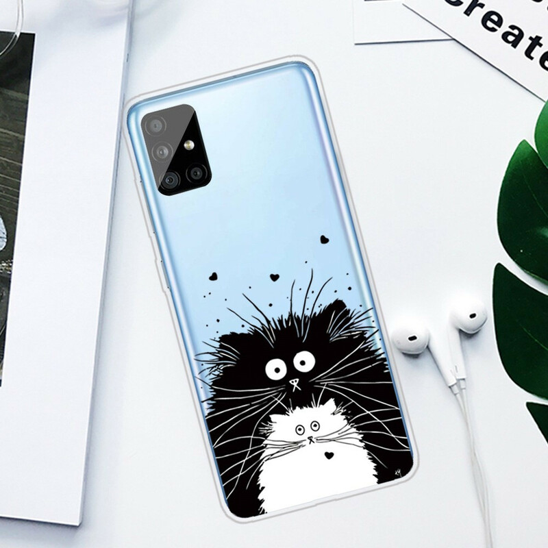 Samsung Galaxy A51 Cover Schau dir die Katzen an