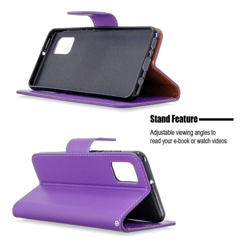 Samsung Galaxy A31 Litschi Tasche Oblique Klappe