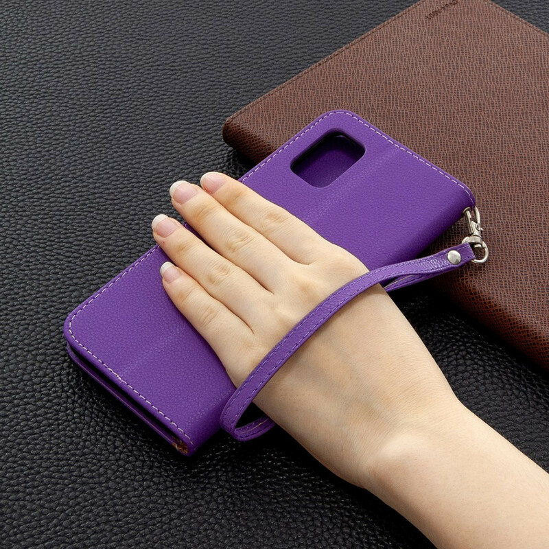 Samsung Galaxy A31 Litschi Tasche Oblique Klappe