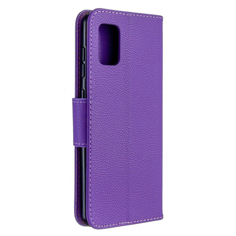 Samsung Galaxy A31 Litschi Tasche Oblique Klappe