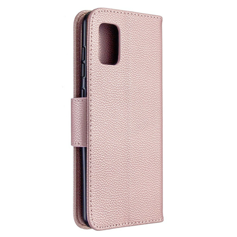 Samsung Galaxy A31 Litschi Tasche Oblique Klappe
