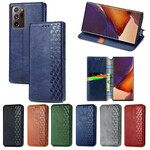 Flip Cover Samsung Galaxy Note 20 Ultra Streifen Leder Diamant-Effekt