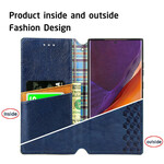 Flip Cover Samsung Galaxy Note 20 Ultra Streifen Leder Diamant-Effekt